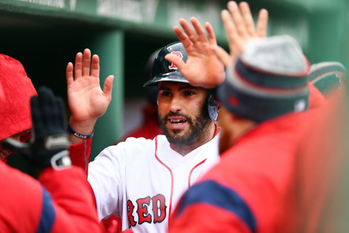 A quick look back at Red Sox v Orioles game on 4/15 for Getty Images. It was Jackie Robinson day, an