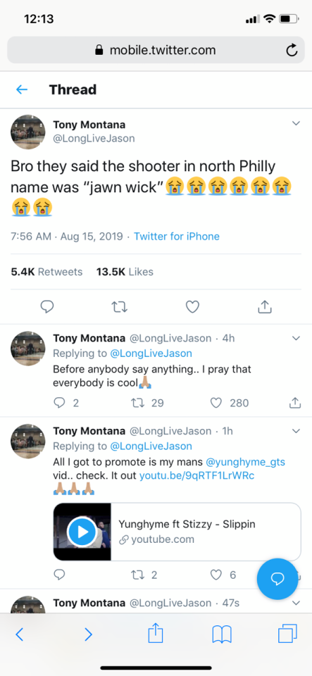 gregwuzhere:Black tumblr got some shit with them but black twitter? A nigga on Twitter called the philly shooter “jawn wick” and I haven’t been the same since&hellip;. niggas ain’t shit 