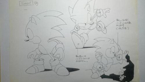 videogamesdensetsu:Gengas created for Sonic CD (Opening   ending), courtesy of its chief key animator Hisashi Eguchi / 江口寿志 (not related to the famous illustrator).https://twitter.com/eguchi_1203/Source:https://twitter.com/eguchi_1203/status/8373748742134