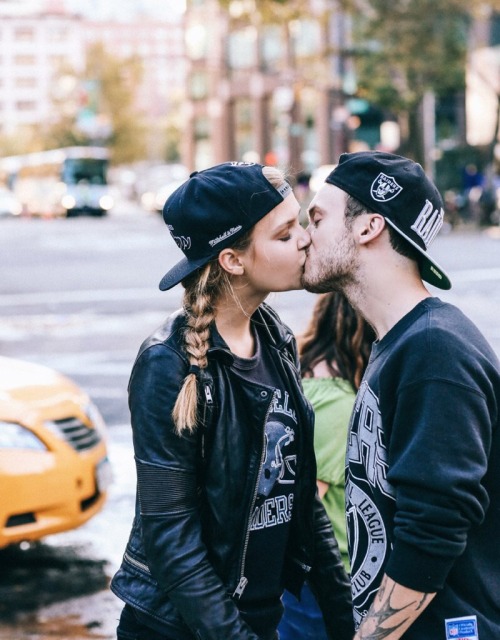 Josephine Skriver & Alexander DeLeon in NYC, 2015. Photographed by Tessa Barton.