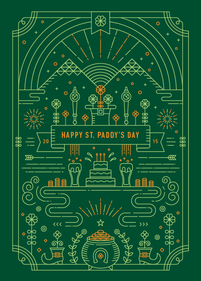 graphicdesignblg:  Hppay St. Paddy’s Day by Yiwen Lu
