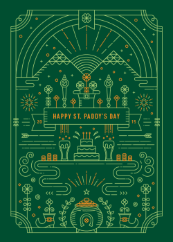 Graphicdesignblg:  Hppay St. Paddy’s Day By Yiwen Lu