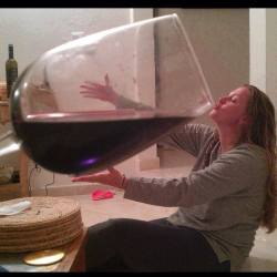 insolitepic:  One glass a day is supposed to be good for you, right?