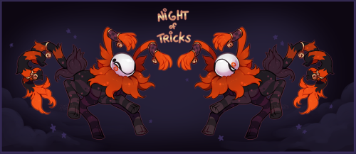 Some Halloween themed Lucky Chimes I’ve made recently! Dark horse, dullahan, and now trickster! The 