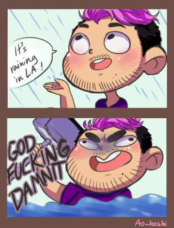 aohoshiart:  welcome back mark so glad to have you back~ also sorry about the flood but it was pretty funny the way you reacted to it lol AND NOW I HAVE TO SCHOOL! 