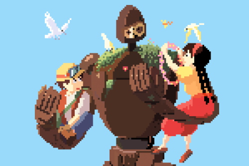 xombiedirge:  8-Bit Ghibli Series by Richard J. Evans 