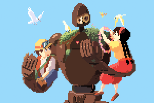 ca-tsuka:  8-bit Ghibli by Richard J. Evans 