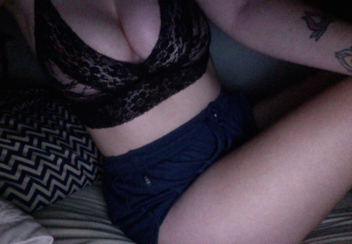 amyleemcg:  The absolute truth is that I live in high waist shorts and lace bralettes.
