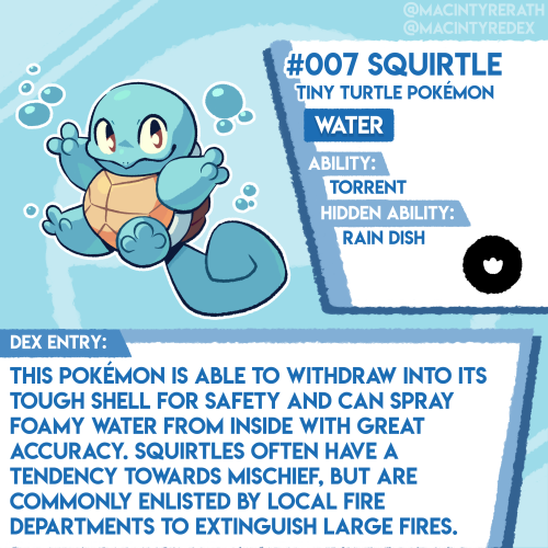 New Pokédex entry added!No.007 Squirtle