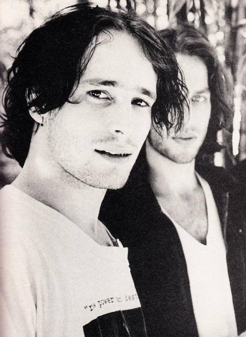 ananula:Jeff Buckley and Matt Johnson photographed by Renaud Monfourny for Les Inrockuptibles.