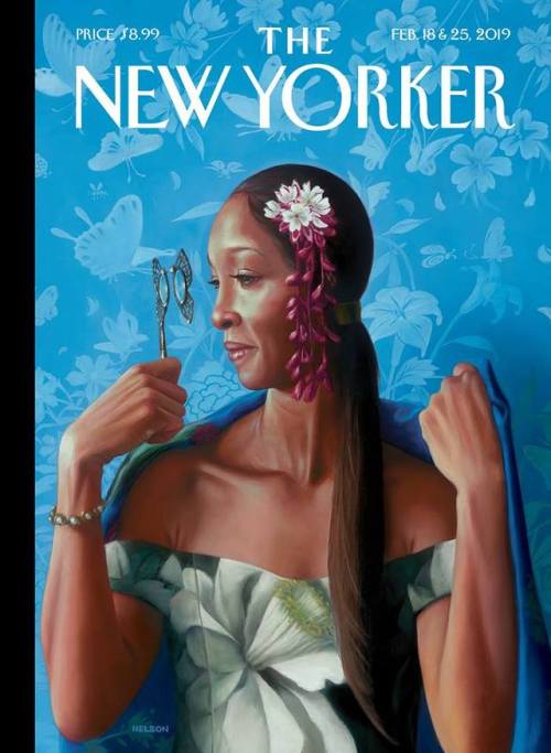 The cover for this year’s Anniversary Issue, “Spring Blossoms,” by Kadir Nelson.