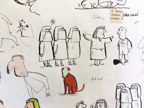 A page from one of Axel Scheffler's sketchbooks