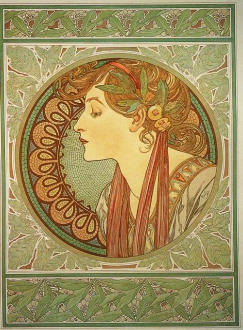 womeninarthistory: Laurel, Alphonse Maria Mucha