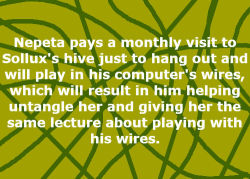 homestuckfluffcanons:  Nepeta pays a monthly