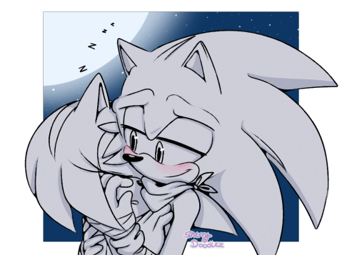 Late night doodle of some inappropriate face caressing I just wanna see more domestic hedgies ya&rsq