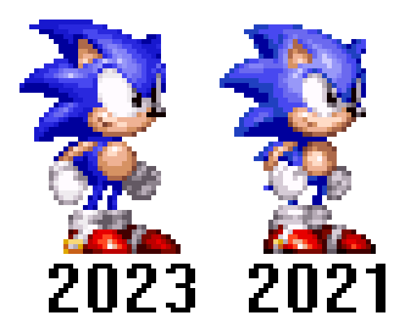 Ralorche — Some more Saturn-esque Sonic sprites.