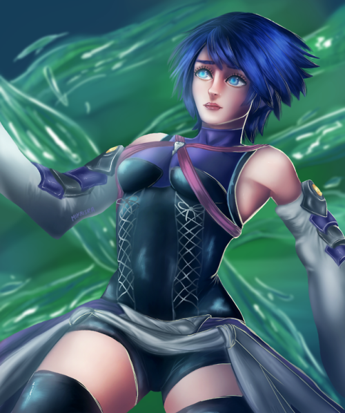 Did an Aqua fanart! Probably my favorite kh character! Can also be found on my DA account. :) 