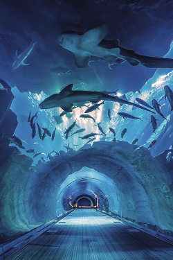 plasmatics-life:  Dubai Aquarium Tunnel by Vinz Photographies | (Website) 