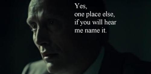 hannibalhasmyheartinhand:In which Hannibal is Richard the Third and Will is Lady Anne.Hannibal/Shake