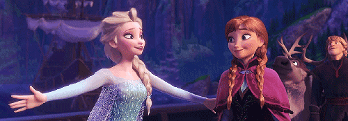 kristoffbjorgman:Frozen gif meme | [1/10] Scenes = The Great Thaw“Elsa lifts her arms, and the