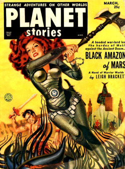Vitazur:  Allen Anderson - Black Amazon Of Mars, Planet Stories, 1951. 