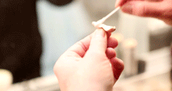 cinema-phantom:  Getting into make-up as The Phantom 