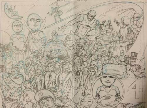 Did some loose layouts for the final issue of FF by @mattfraction and @allredmd which Mike brought t