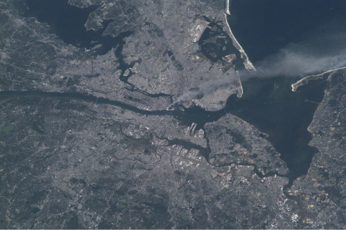 new york city on 9.11.01 via the international space station | nasa.