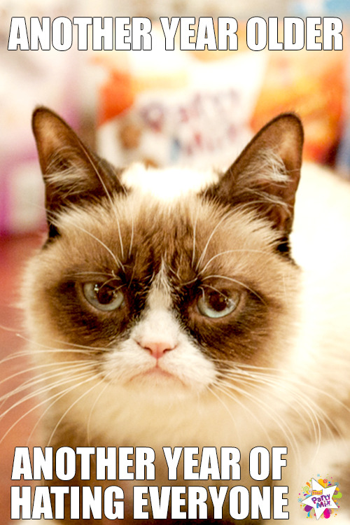 #GrumpyCat knows you care more about her birthday party than she does, and she’s still not happy about it despite your...