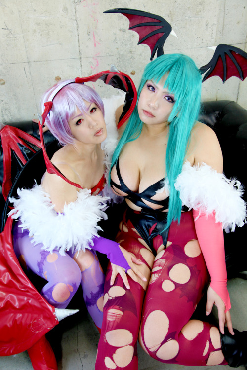 Porn photo Darkstalkers - Morrigan & Lilith (Chouzuki