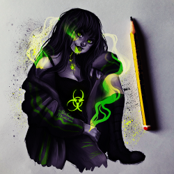 nasukichan:    “Toxic” Traditional + Digital   