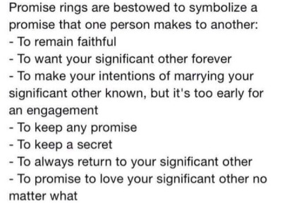 promise ring vows for him