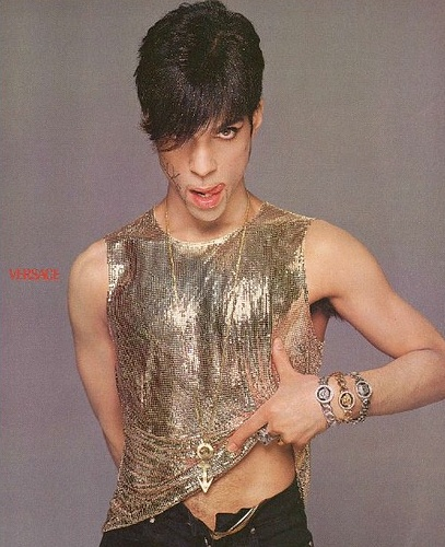 femmequeens:  Prince photographed by Richard Avedon, Gianni Versace Spring/Summer 1996 