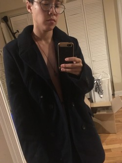 ftm-lostboi:cute trans twink modeling some thriftstore finds. what do you think?