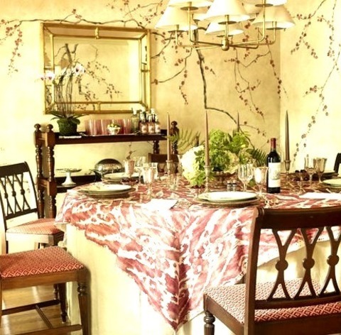 Enclosed - Traditional Dining RoomExample Of A Medium-sized Traditional Enclosed Dining Room With A Dark