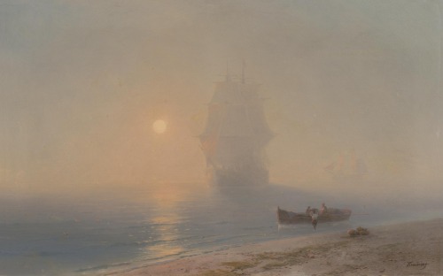 laclefdescoeurs:  Sailing Through the Haze, Ivan Konstantinovich Aivazovsky 