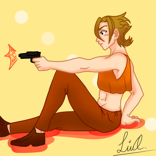 I Took My Last Digital Art And Edited The Lineart To See How It Would Look Colored Instead Of Simply