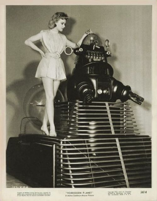 Anne Francis in the Forbidden Planet, 1956.