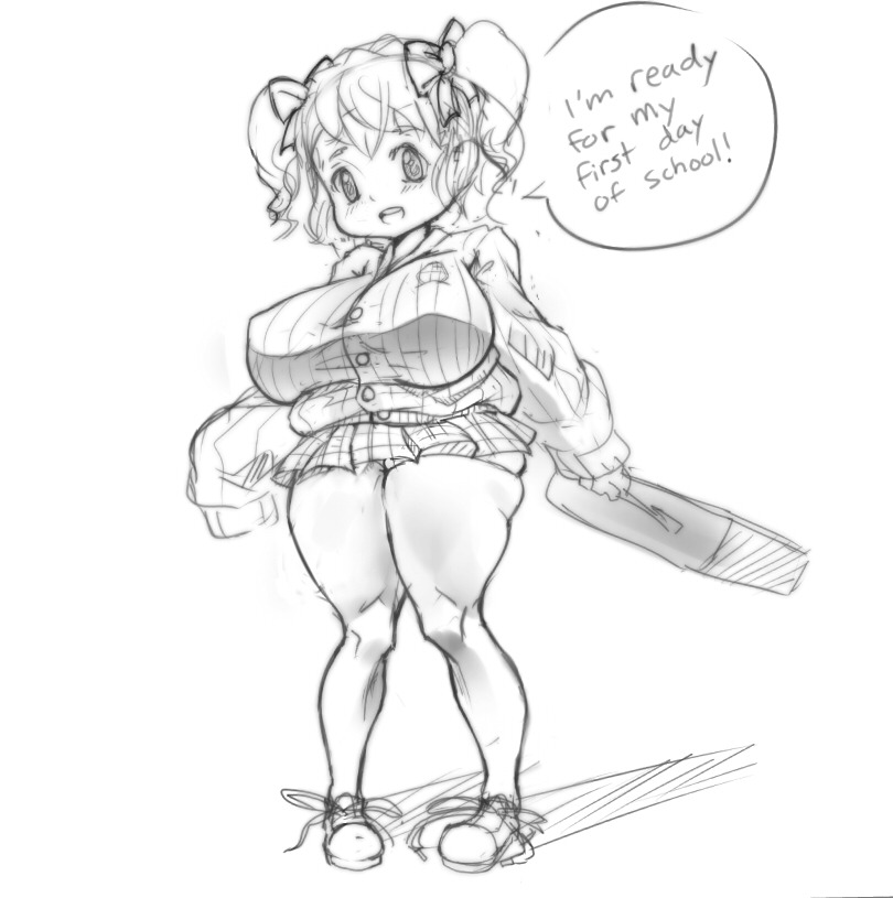 futas-stretching-fabric:  kairunoburogu: another obese child  she’s a character