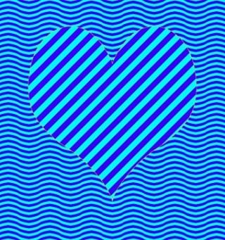 Title: Blue Heart II Year: 2021 Medium: Digital Art Dim: Variable My Latest Creation. A Reversal Of My