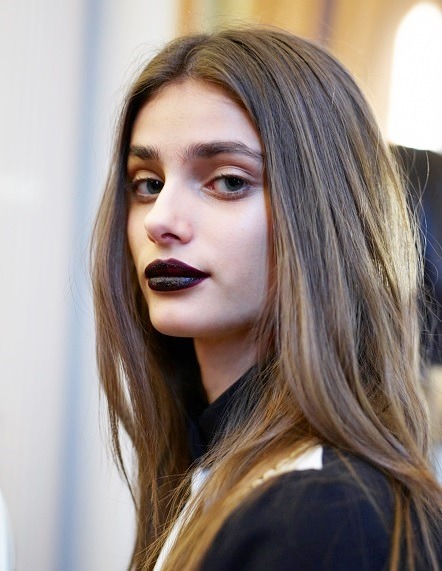 models-fashion111:Taylor Marie Hill backstage at Emanuel Ungaro Fall 2015 - PFW by Antonello Trio. 