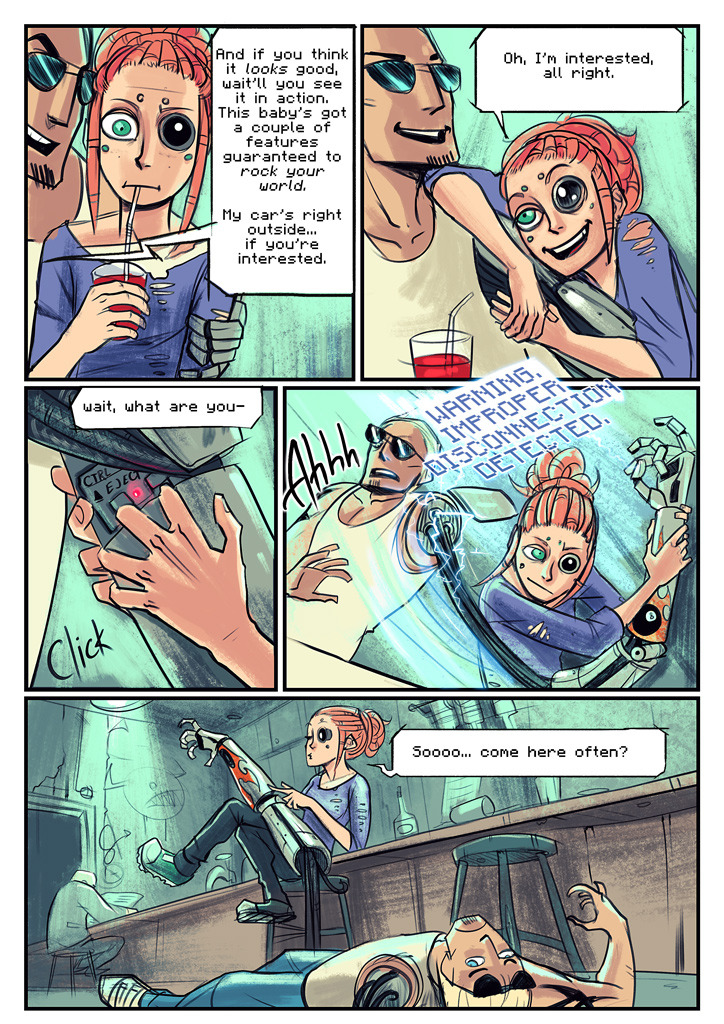 cryoclaire:  Finally finished this strip. First time switching to a “proper”