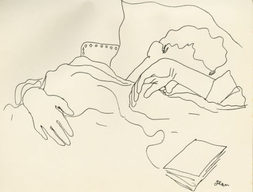 kitty-n-classe:  Jean Cocteau, 25 dessins d'un dormeur,1929 