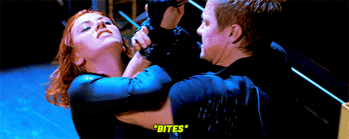 pinkhairedharry:jchelseaw:wintershockshield:Of all the weaponry and combat skills they have between them, they settle for playground tactics, what a waste of years of training, BUT very effective. (Gifs not mine)   This is one of my favorite parts, cause