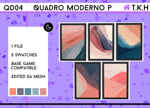 THE SIMS 4 - CC Quadro Moderno P - PAINT
