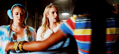ohscreamqueens:Come on. We’re gonna be late.