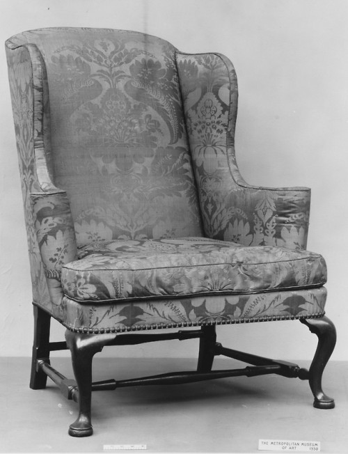 Easy Chair, American Decorative ArtsMedium: Walnut, maple, white pineGift of Mrs. Russell Sage, 1909