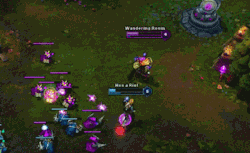 leagueofvictory:  Try as we might, we’ll never flash as stylishly as this level 4 Ryze (Check out 100  league gifs at Leagueofvictory!)