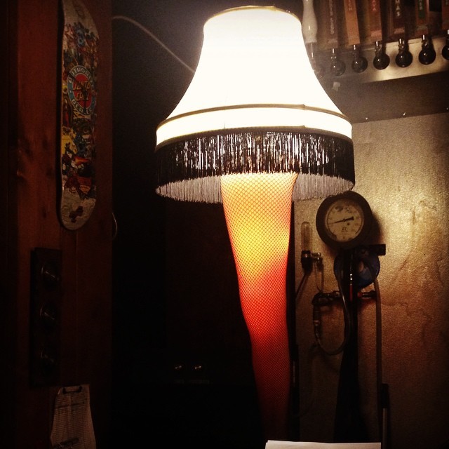 This bar has the lamp from A Christmas Story. I think I’m going to like this place. (at Tiger!Tiger!)