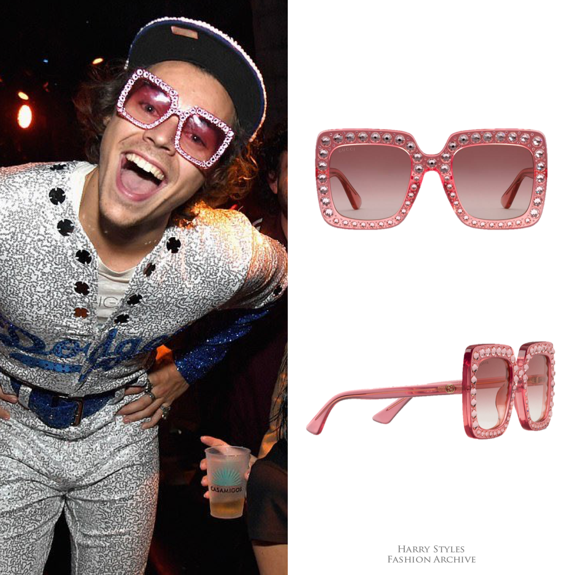 Harry Styles wore an Elton John-inspired sparkly Dodgers costume before Game  3